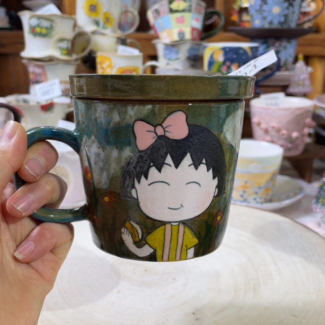 景德镇手工陶瓷盖杯604