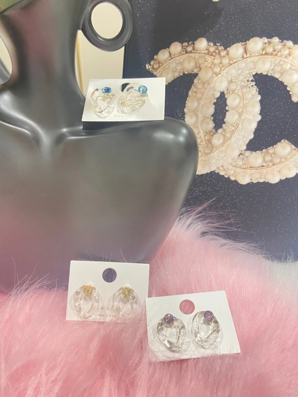 韩国气质简约设计感文创耳钉H306