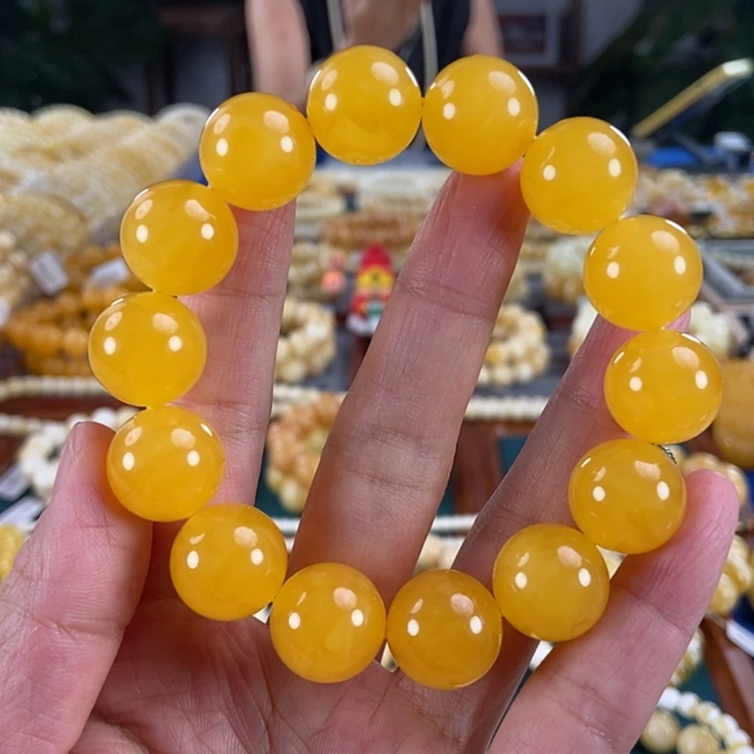 琥珀未镶嵌珠宝奇石16同料圆珠32.15