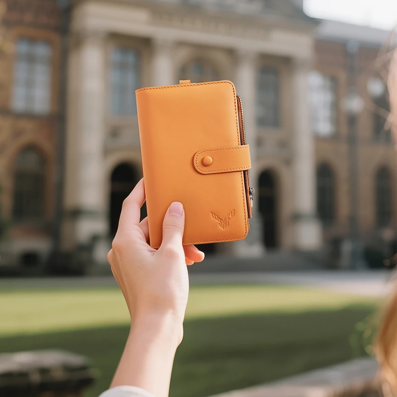 【鹿师傅】出国出差必备真皮护照包证件电话卡笔套一体多功能钱包