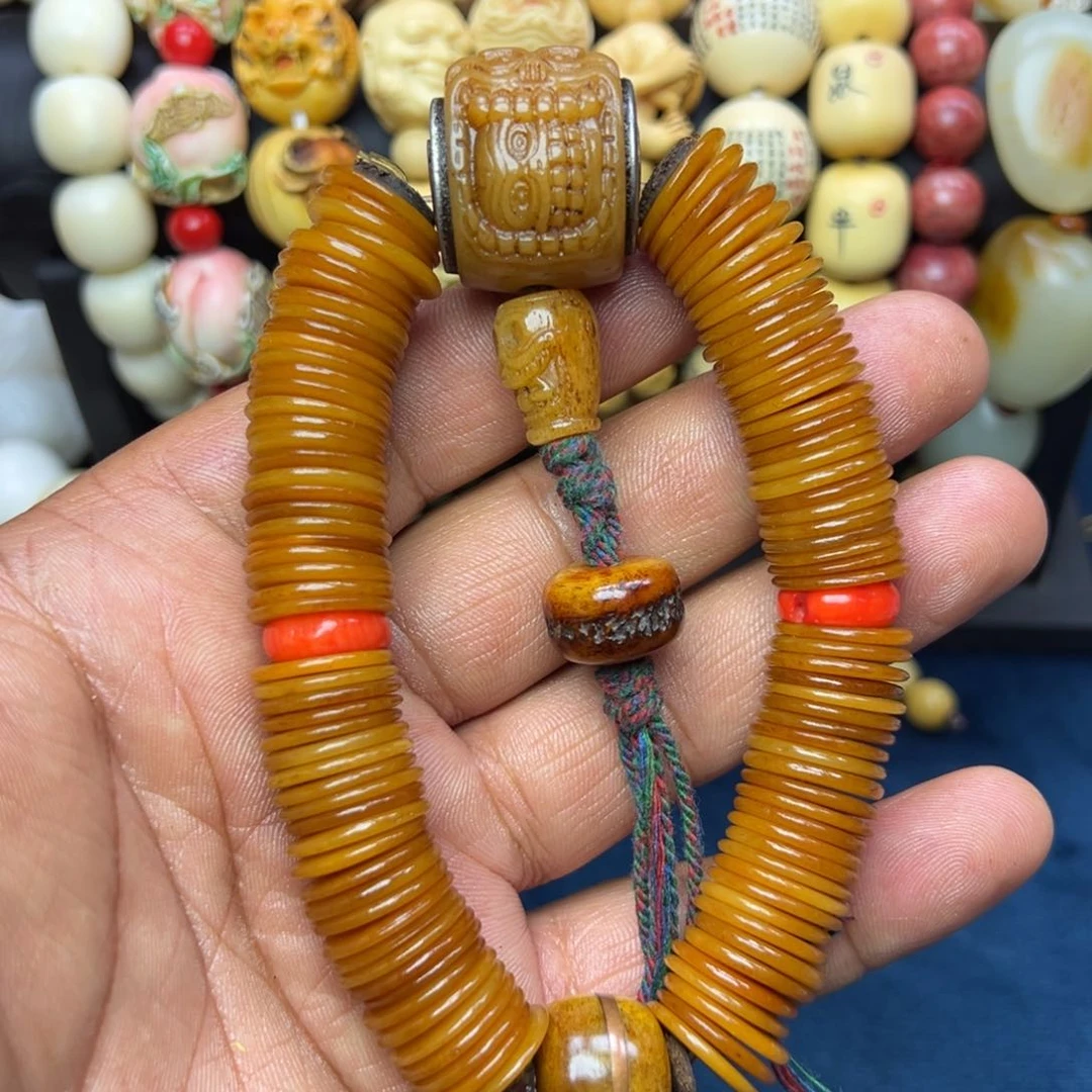 牛骨手串/手链天然的