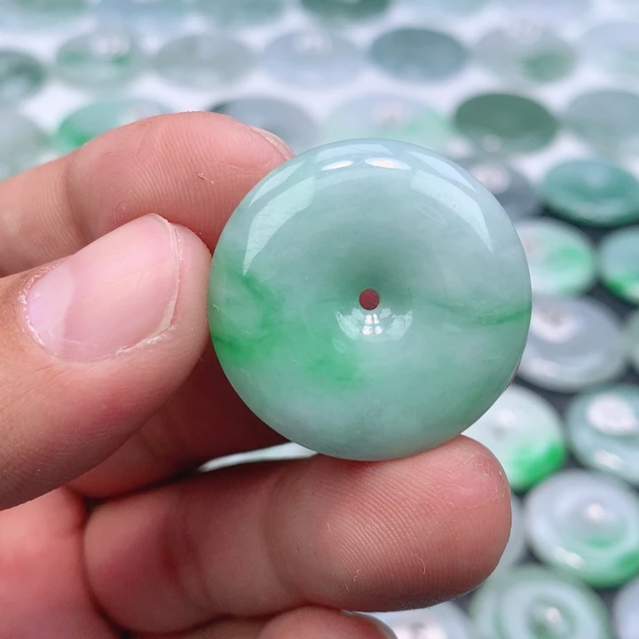 翡翠未镶嵌颈饰缅甸天然A货翡翠29.6-6.6