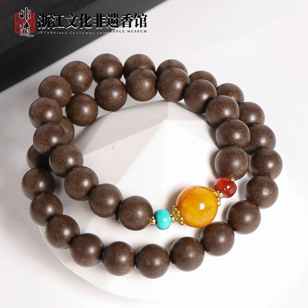 【非遗药香】药香珠  欧洲回流雪域珍品1.0双圈 CX450