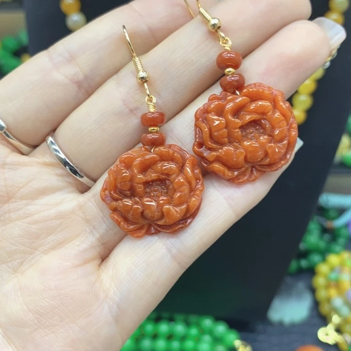 翡翠未镶嵌颈饰耳坠53