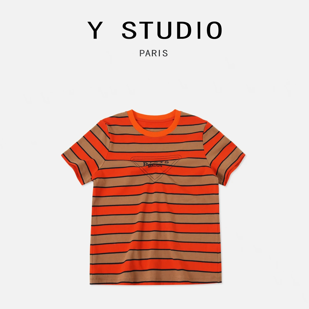 【大妮专属】（高端气质）2025潮流设计拼接重工款短袖T恤