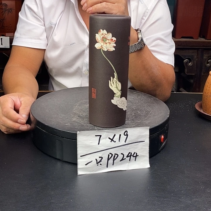 紫砂花盆货号一下PP244