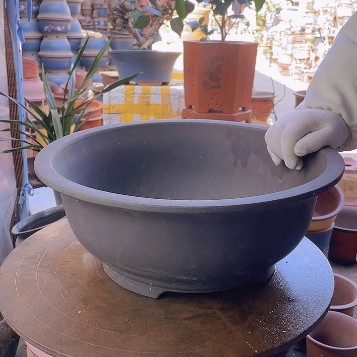 紫砂宜兴紫泥碗40花盆
