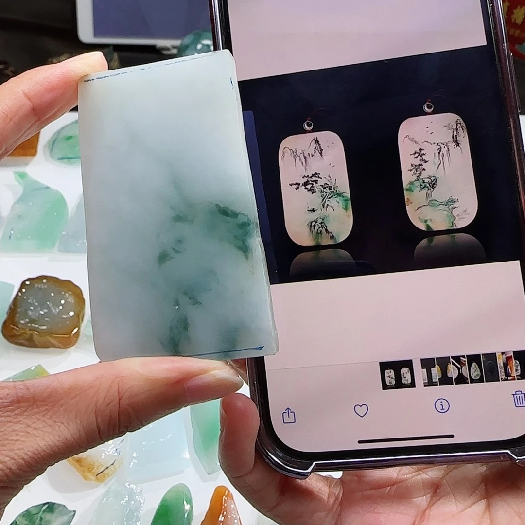 定制翡翠未镶嵌翡翠挂件包工