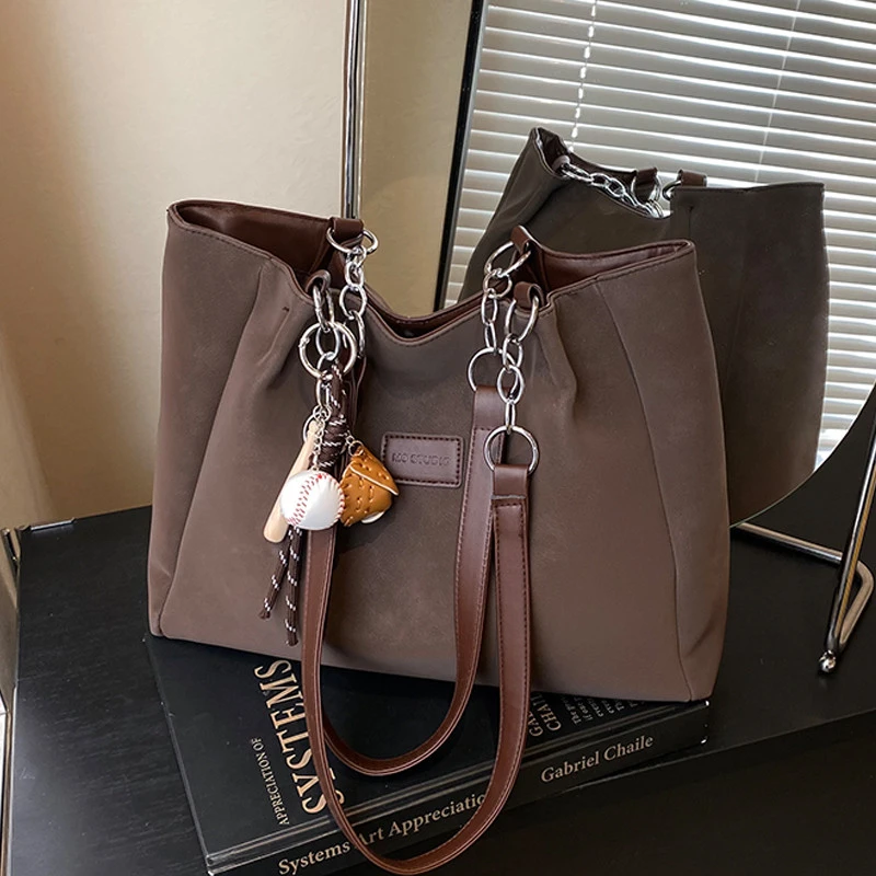 【奥莱清仓】高级感托特包女大容量包包2025新款复古休闲百搭单肩