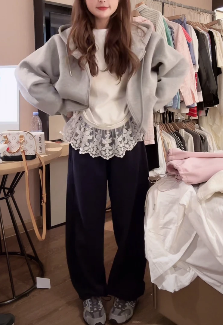 藏蓝卫裤 显瘦百搭显瘦厚款多色卫裤ZB135