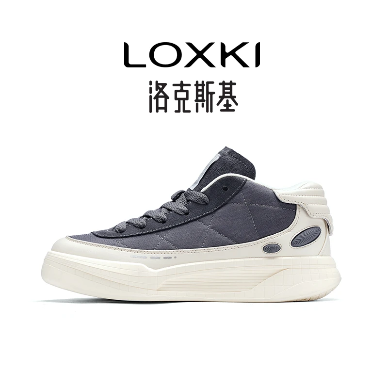 洛克斯基休闲鞋棉鞋百搭保暖冬季男休闲秋冬厚底增高隐形男士板鞋