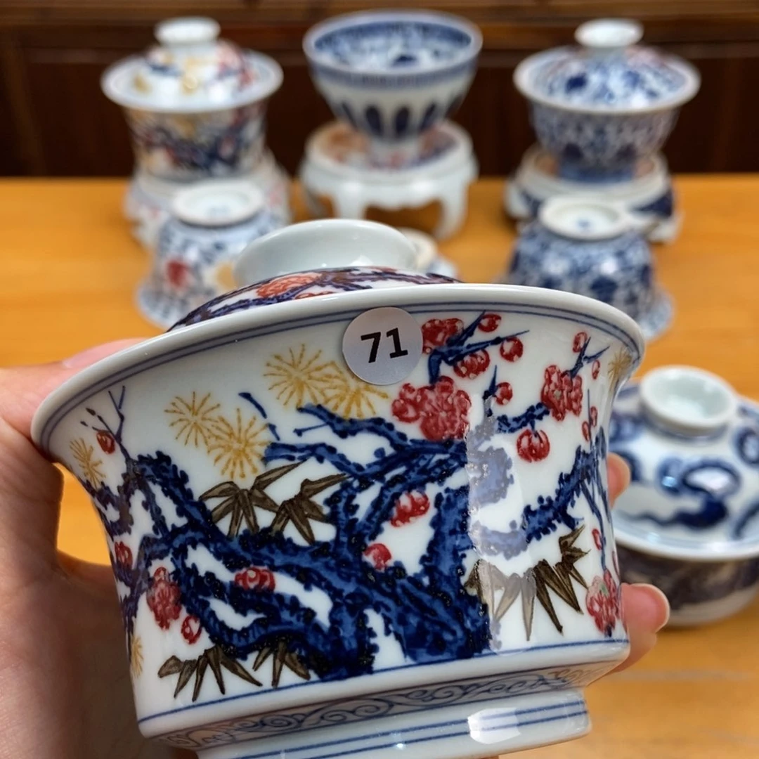 手绘现代茶具非古董