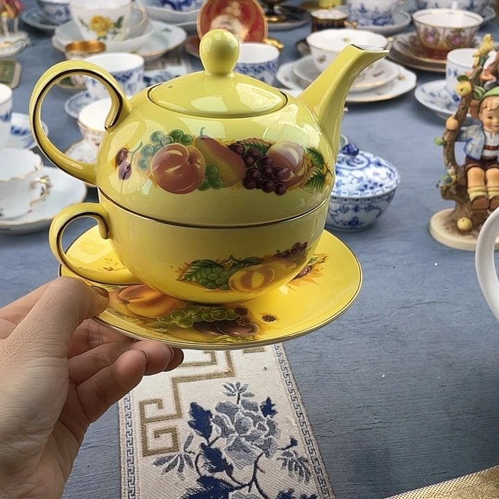 中古欧瓷瓷器小房子