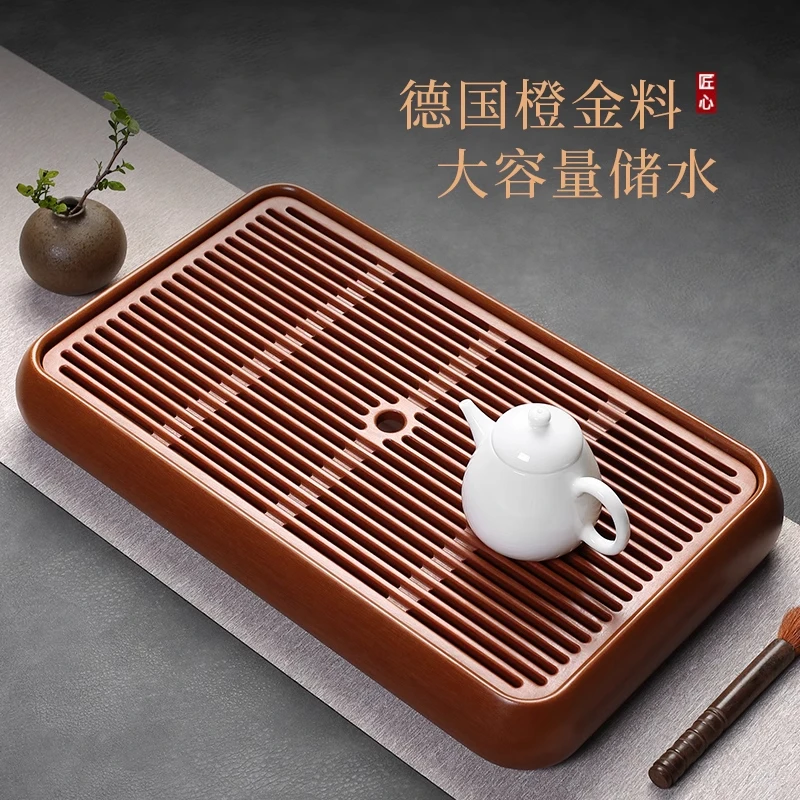 仁唐干泡台德国高档电木储蓄水式茶盘家用公司送礼轻奢小号茶台托