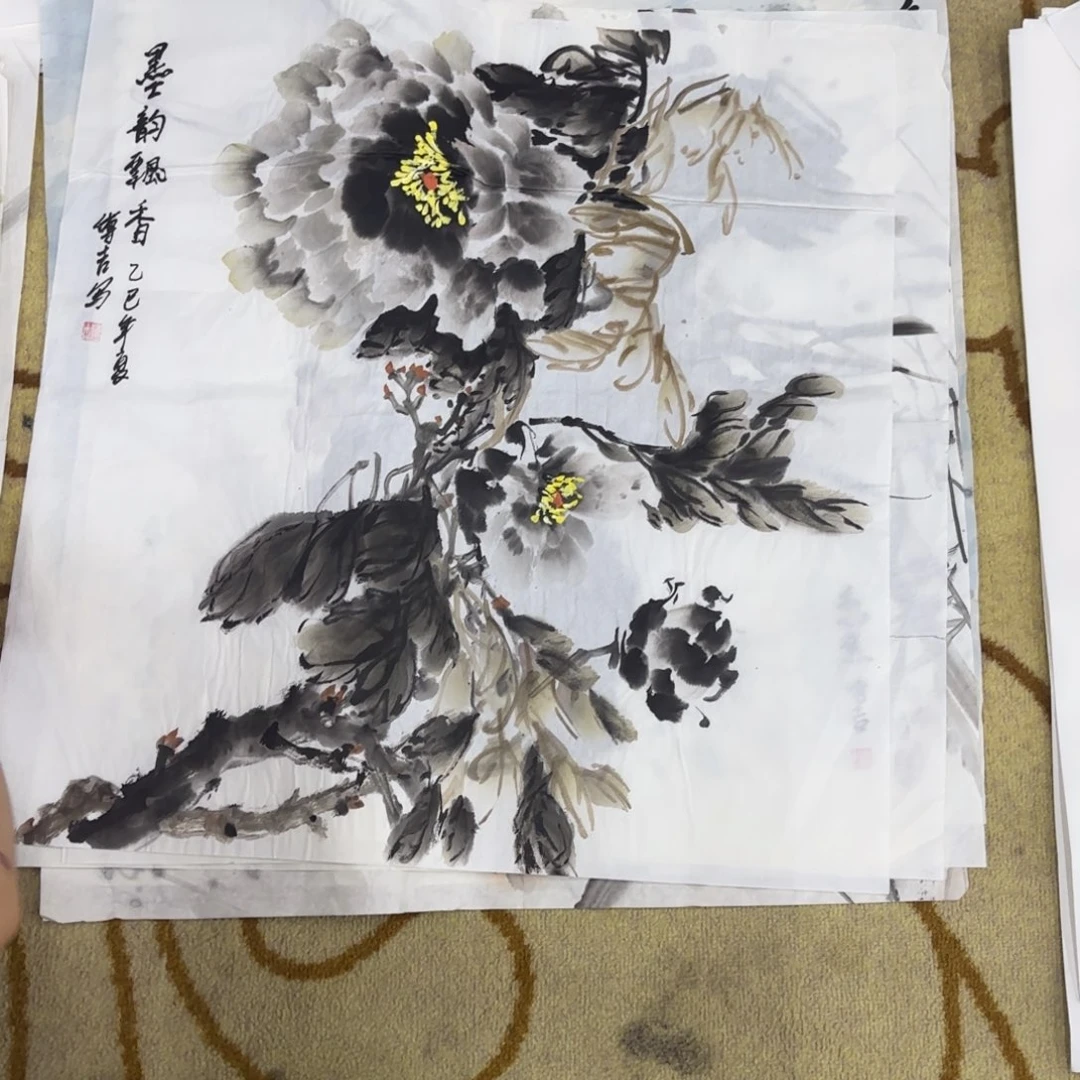 国画顾传吉四尺斗方艺