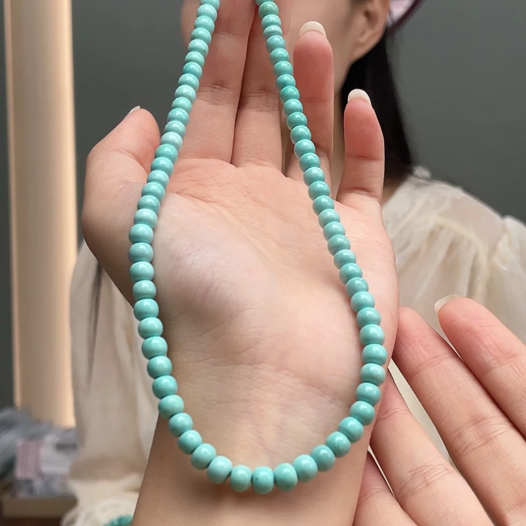 绿松石18K金镶嵌颈饰