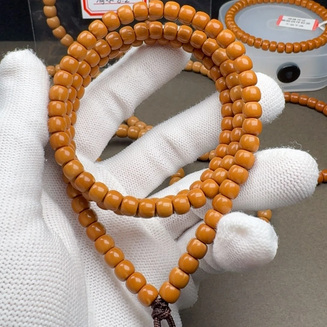 吊坠橄榄核老挝核尖长串5.9mm 微白