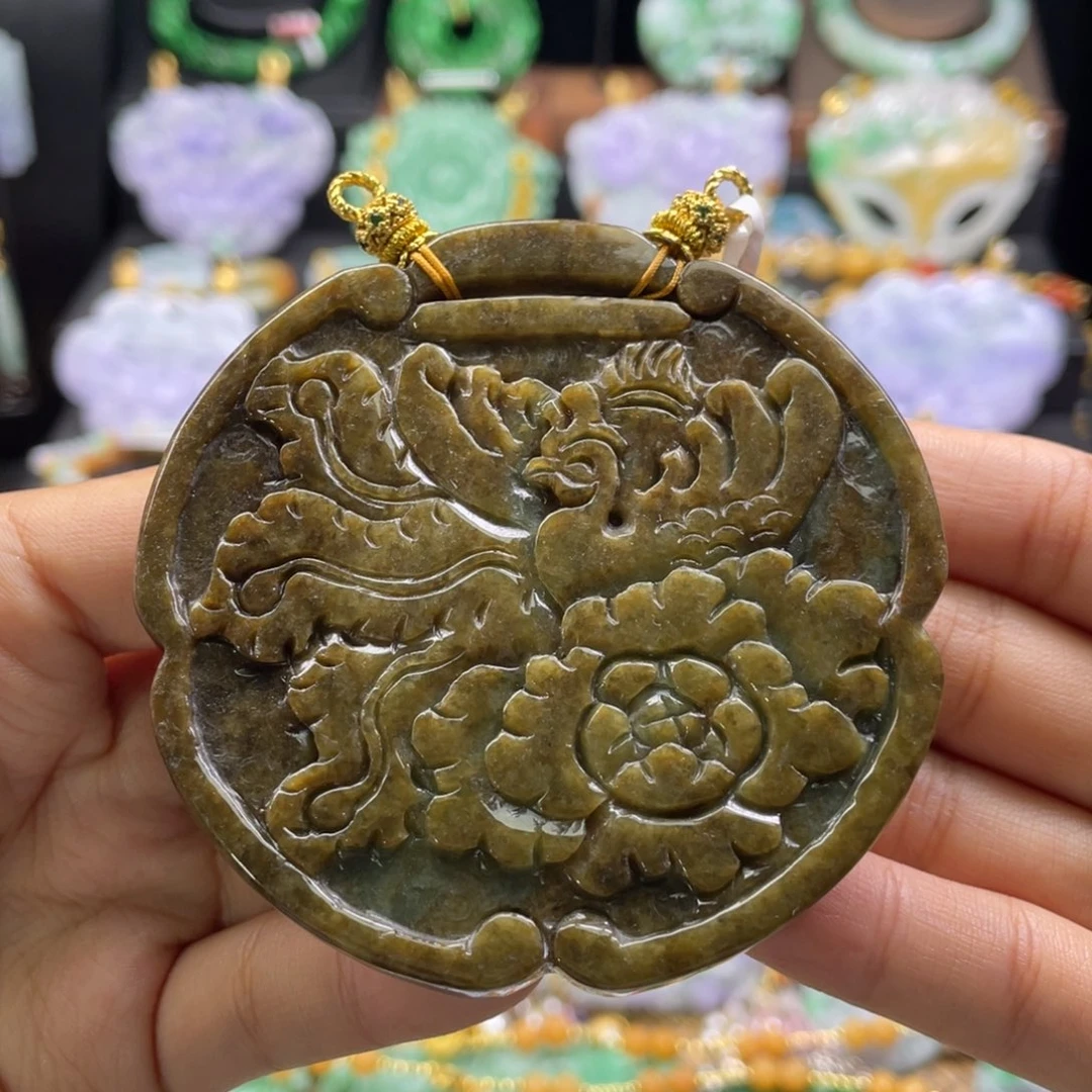 颈饰未镶嵌翡翠代编织