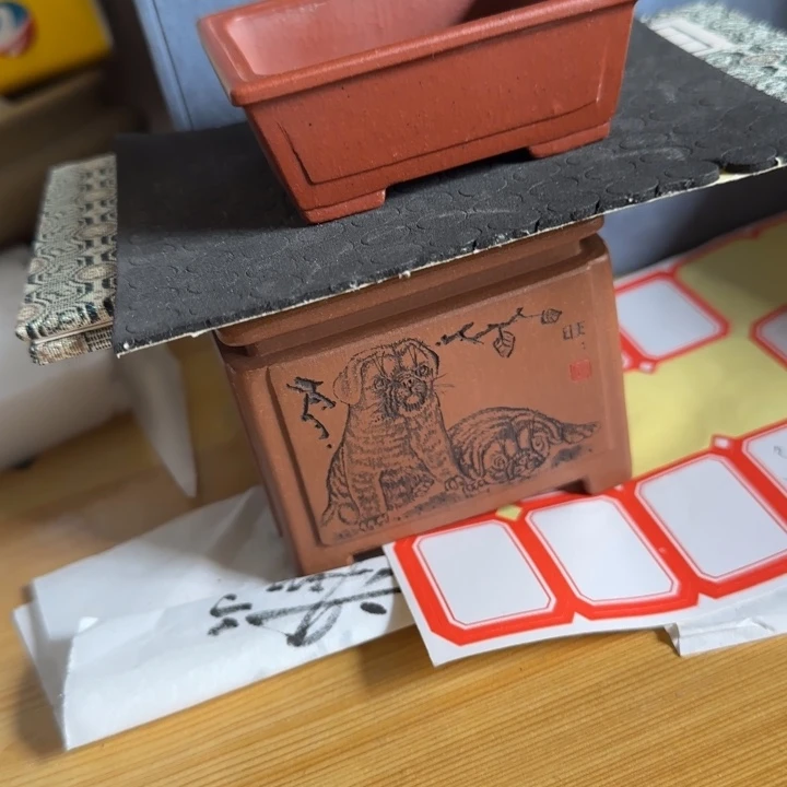 紫砂花盆小****）全手工制作