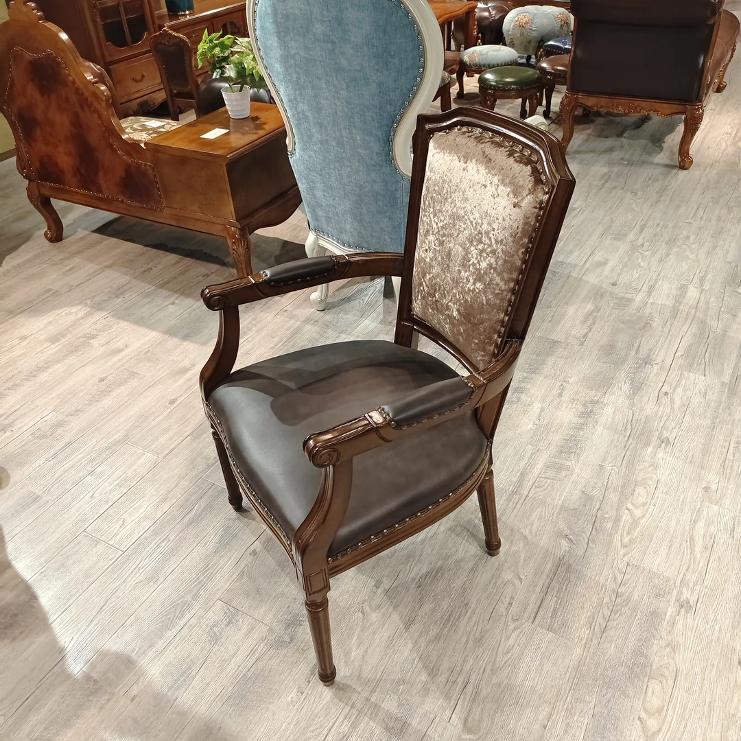 靠背椅复古摇椅圈椅椅子参考详情餐桌餐椅茶椅美式