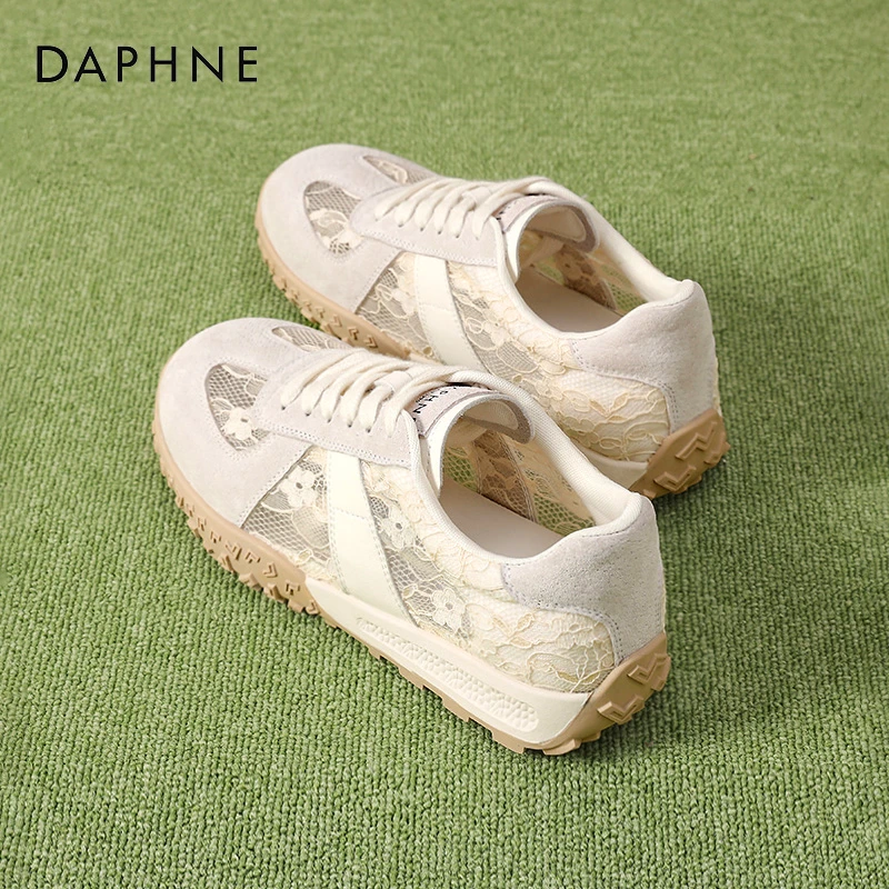 达芙妮德训鞋女款夏季2025新款网面透气轻薄网红芭蕾风阿甘休闲鞋