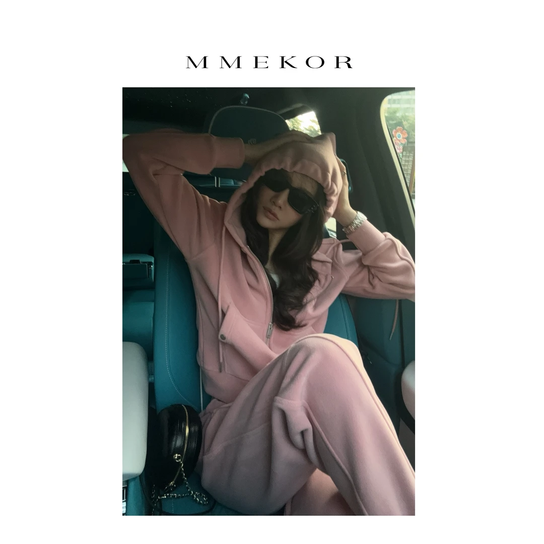 MMEKOR“桃桃芝士”套装 2025新款活力常青藤加绒两件套 89080