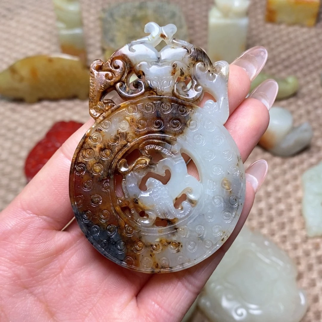 白玉菩提吊坠白玉菩提白玉菩提摆件