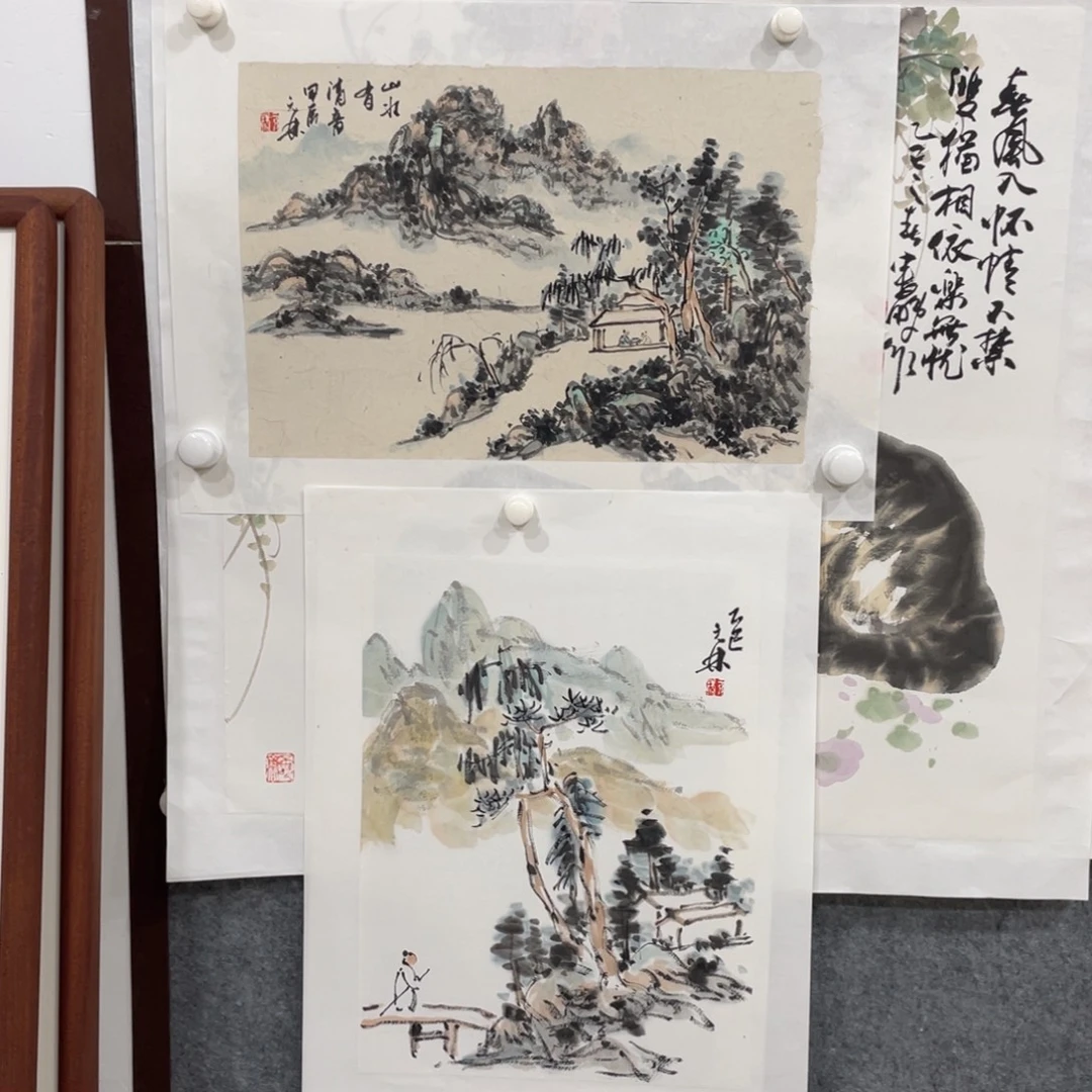 H***.国画王元林小品山水两张