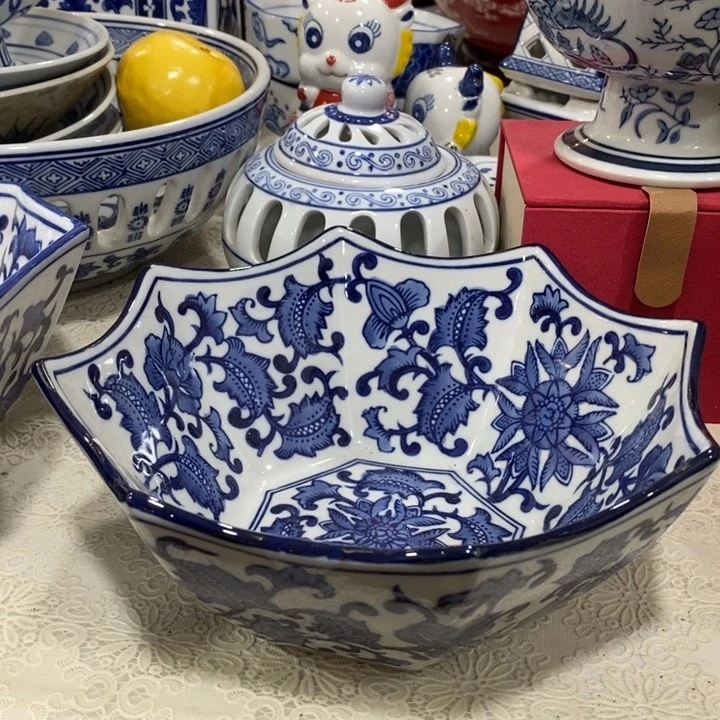 摆件手绘陶瓷水果果盘