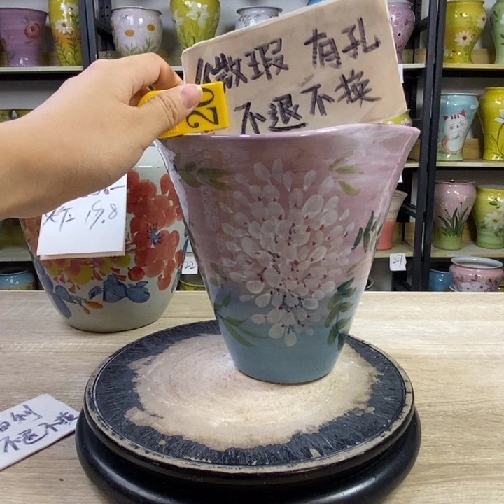 景德镇高温陶瓷花盆
