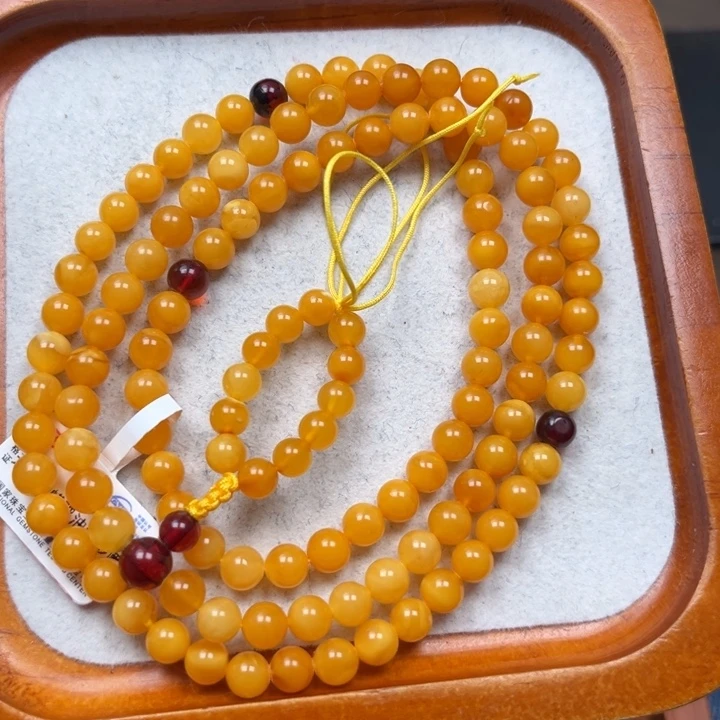 琥珀未镶嵌珠宝奇石M125号6+鸡油红