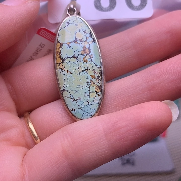 绿松石银S925镶嵌珠宝奇石