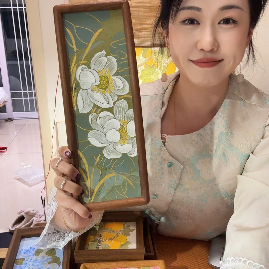 国画清荷手绘国画