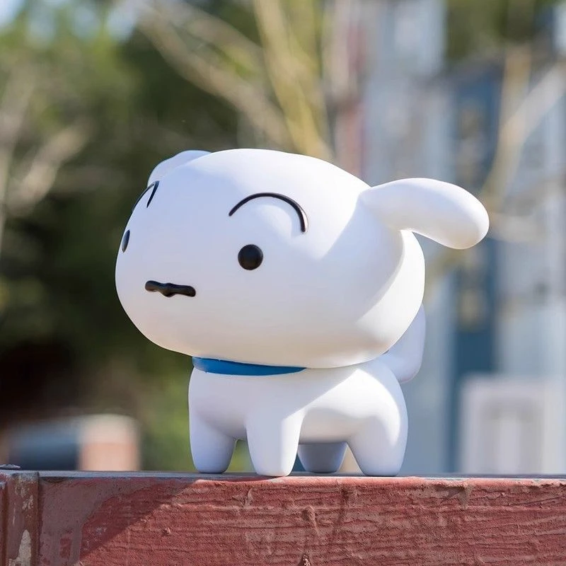 蜡笔小新小白手办卡通动漫模型可爱儿童玩偶公仔小狗桌面摆件礼物