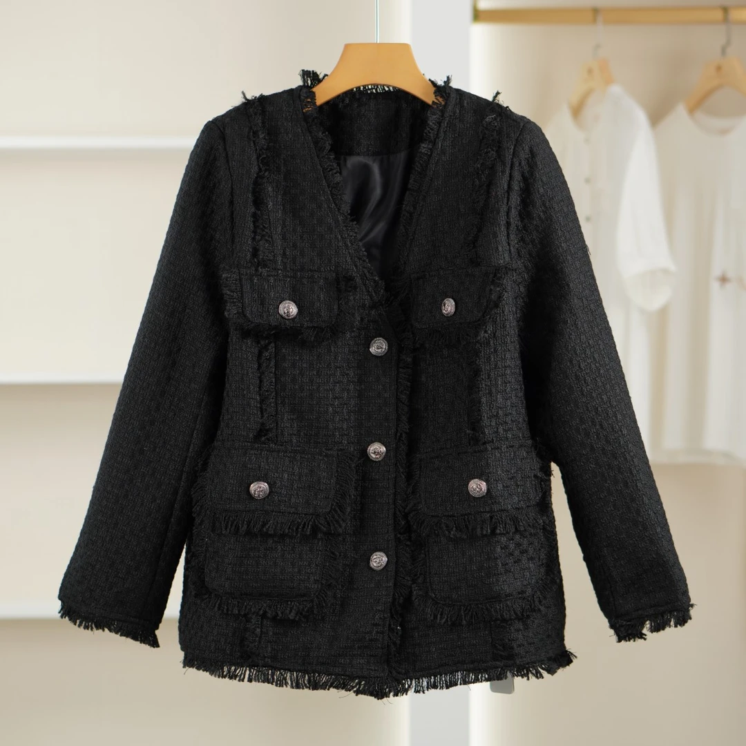 麦迪尚品  5041057时尚小香风宽松外套女装春秋品牌专柜正品