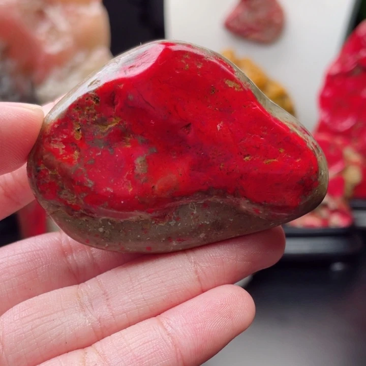 昌化鸡血石满满血