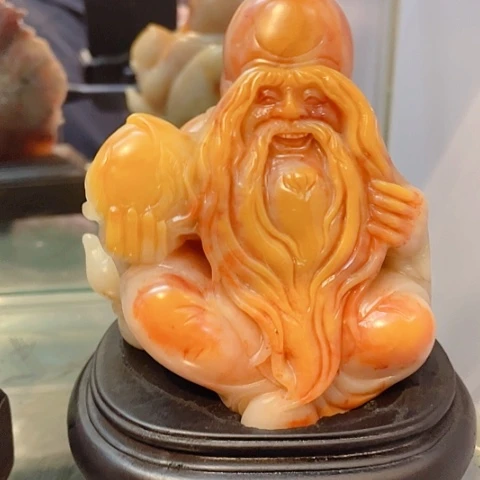 寿山石寿星，寿比南山