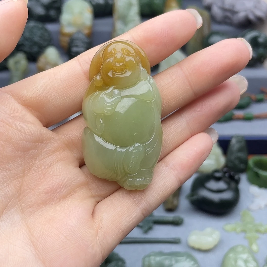 和田玉未镶嵌挂件