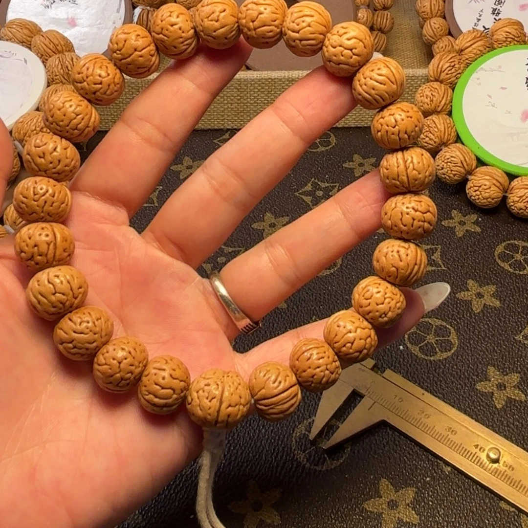 手串桃核蟠龙金豆桃核手持