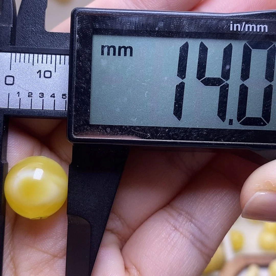 未镶嵌琥珀裸石蜜蜡圆珠