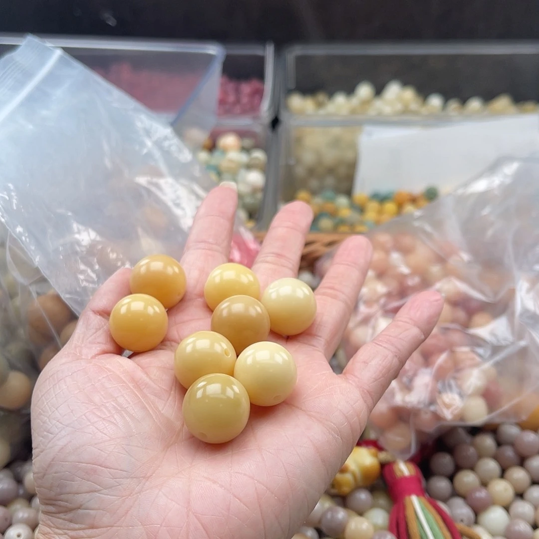白玉菩提吊坠B/17mm/10+5颗微瑕不售后