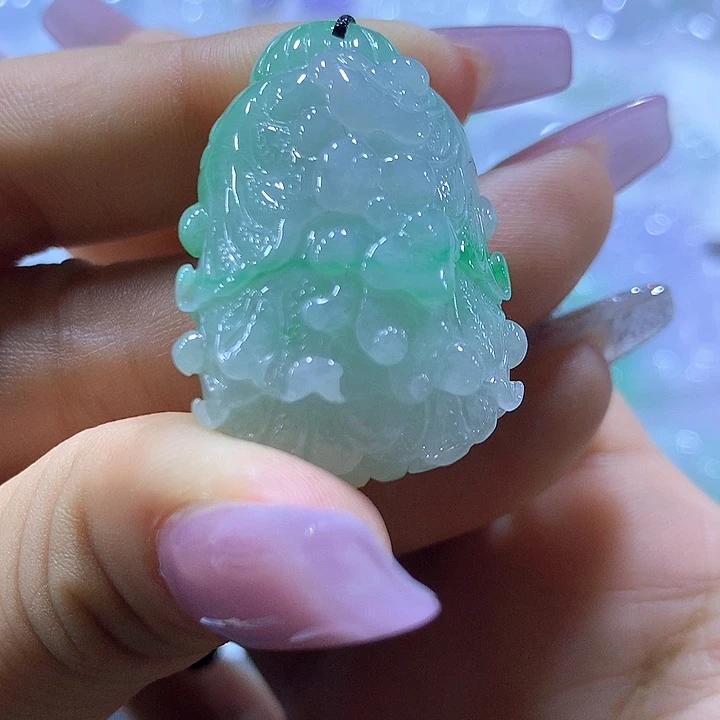 翡翠未镶嵌颈饰天然翡翠A货吊坠