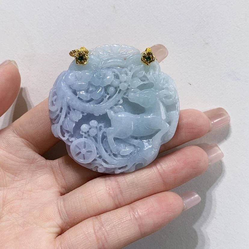 【闪购商品】翡翠未镶嵌颈饰