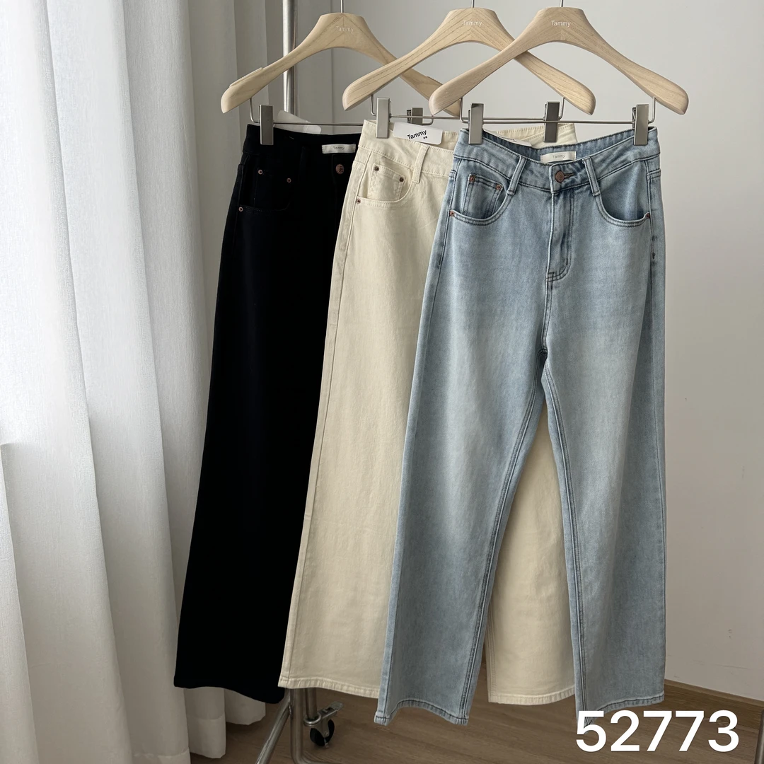 Tammy‘52773气质显瘦牛仔裤高腰清新百搭女裤子泰蜜