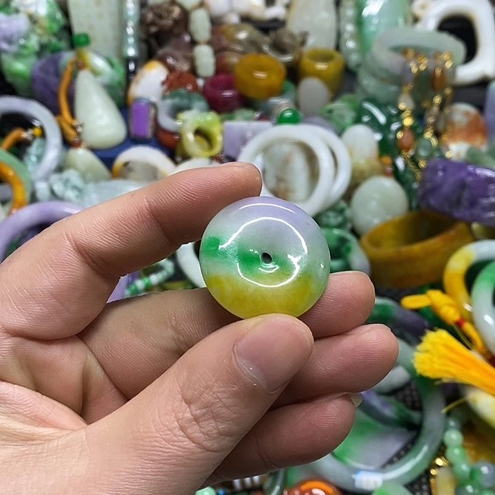 颈饰未镶嵌翡翠缅甸翡翠首饰配饰