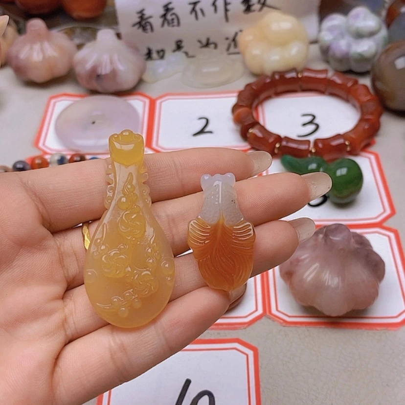 【闪购商品】未镶嵌玛瑙/玉髓珠宝半成品一**下