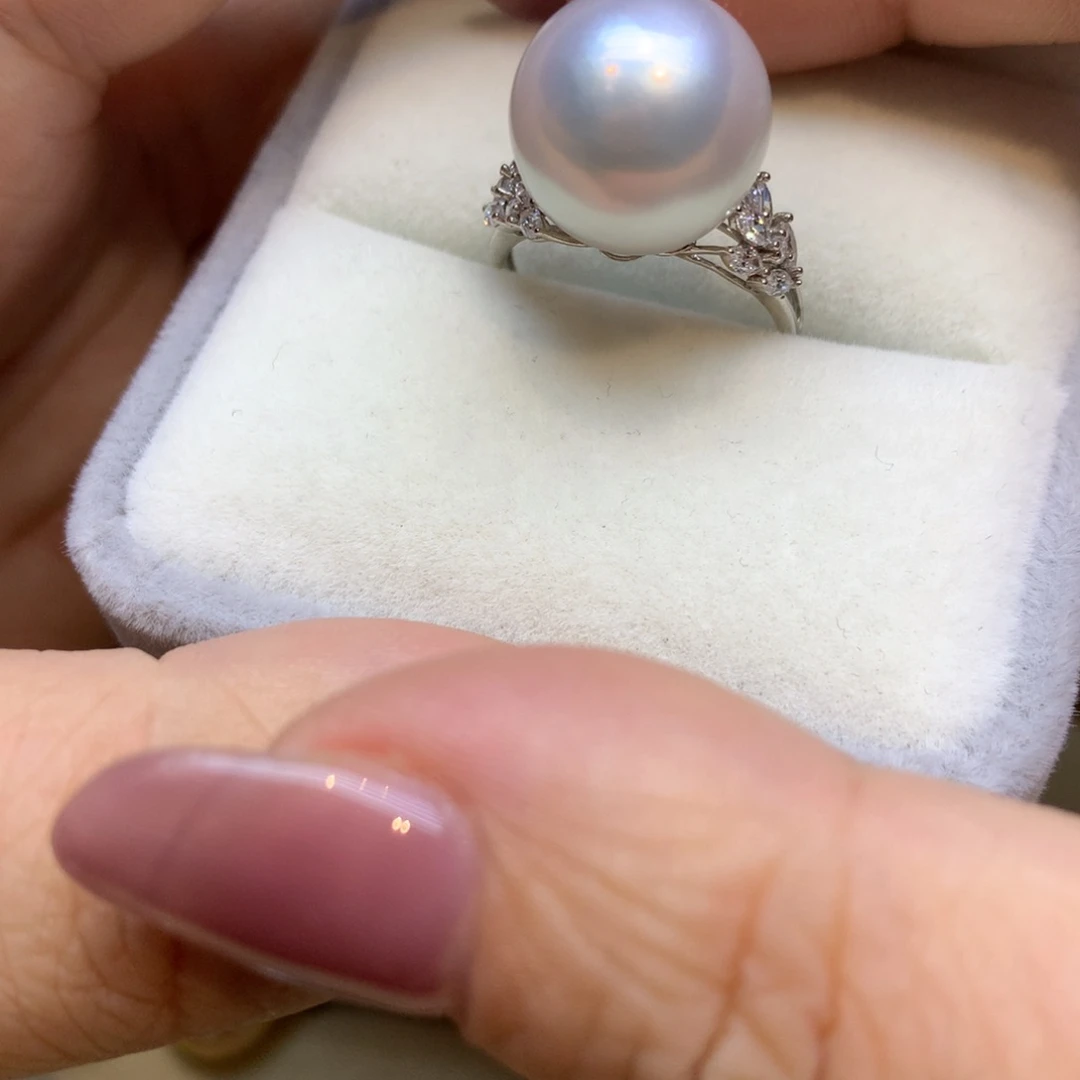 未镶嵌戒指海水珍珠