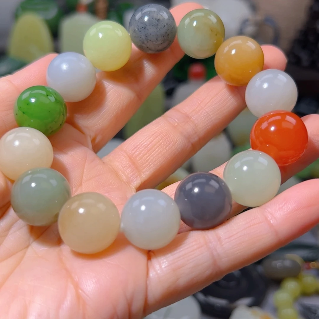 手链未镶嵌和田玉（糖玉）