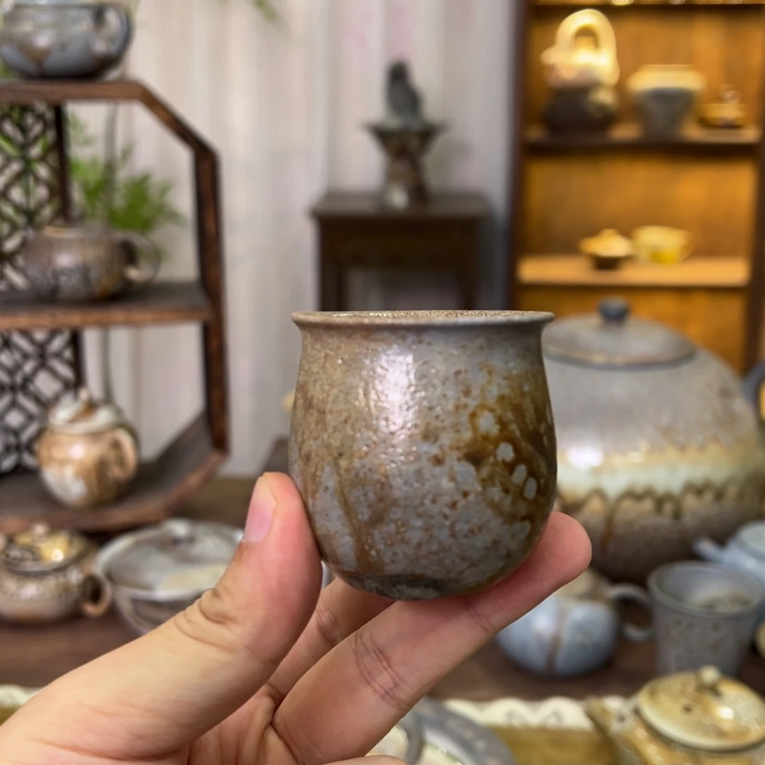 不染柴烧精品主人杯