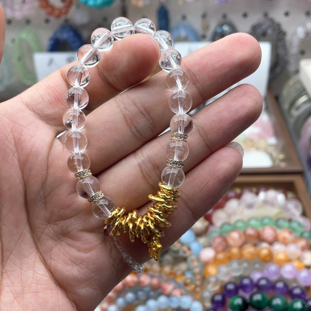 未镶嵌手链水晶白水晶盘缠